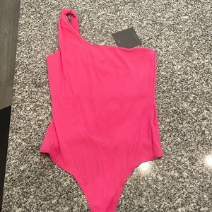 One Shoulder Knot Bodysuit
